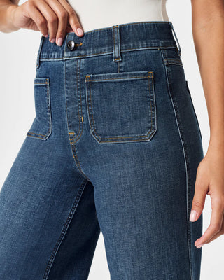 Spanx Cropped Wide Leg Jeans