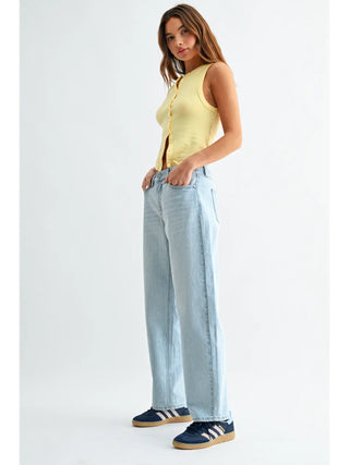 Just Black Relaxed Straight Barrel Jeans