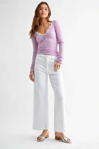 Just Black High Rise Wide Leg