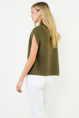 Mock It Up Sleeveless Sweater