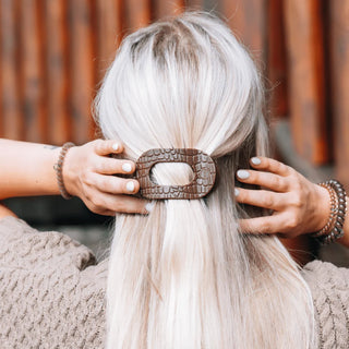 Flat Round Hair Clip - Small