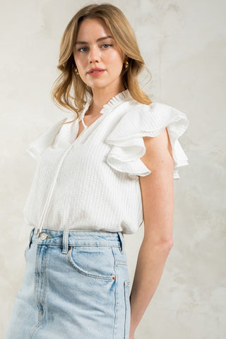 Flutter Into Gingham Top