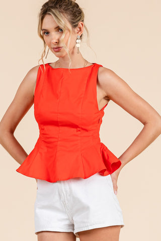 Flare Affair Peplum Top
