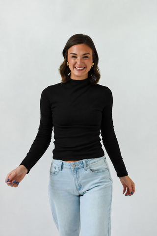 Neck Level Mock Neck Top