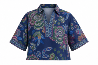 Boom Bloom Collared Top