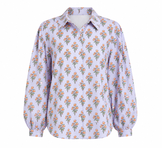 Karlie Floral Poplin Button Up Top
