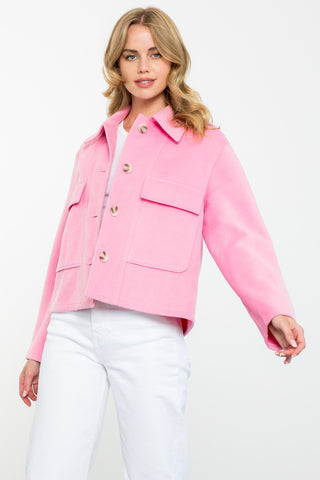 Pink Attack Button Up Jacket