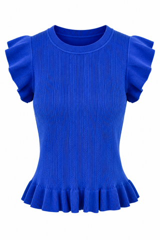 Ruffle My Heart Knit Top