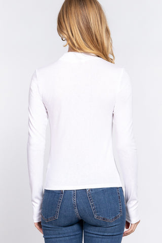 The Perfect Base Mock Neck Top