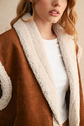 Sherpa Dreams Contrast Vest