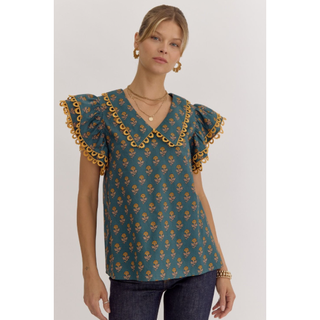 Collar Me Fancy Top