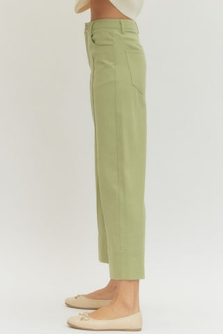 Simply Sage Wide Leg Pants