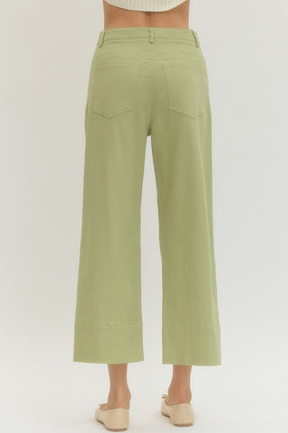 Simply Sage Wide Leg Pants