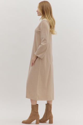 Sands Of Time Midi Sweater Dress