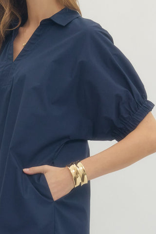 The Everyday Charm Collared Dress