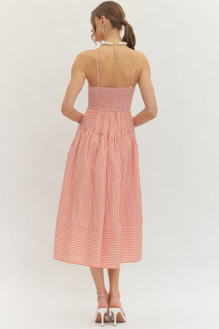 Sweet Stripes Midi Dress