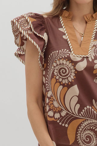 Paisley Parade Printed Top
