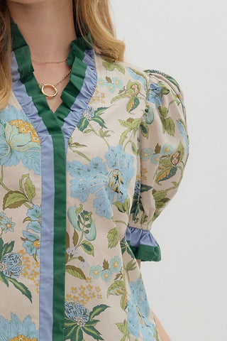 Flower Fields Floral Top