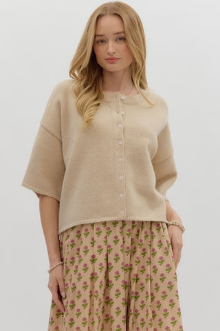 Cute As A Button Up Sweater