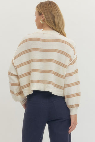 Line Up Love Striped Sweater