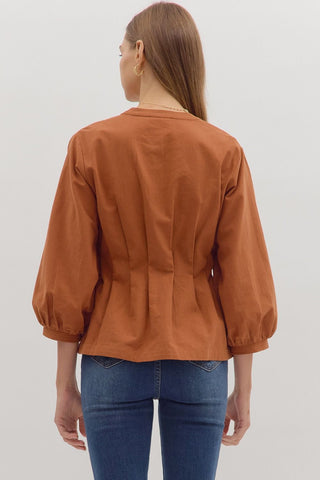 It Is A Must Pintuck Top