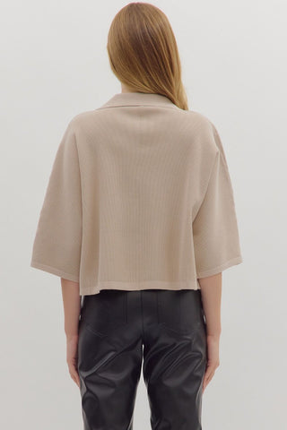 Knit Wit Collared Top