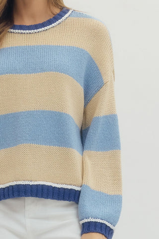 Happy Lines Striped Sweater