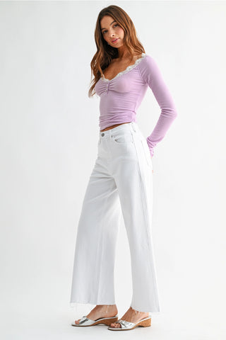 Just Black High Rise Wide Leg