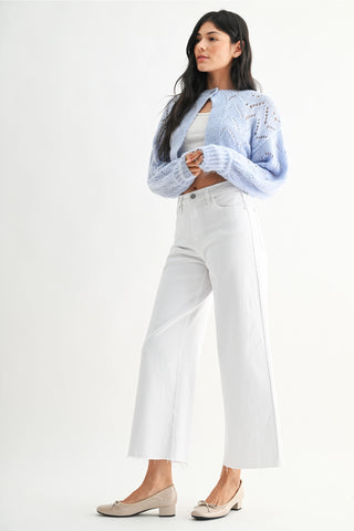 Just Black Scissor Cut Wide Leg Jeans