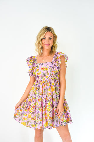 Just Vine Floral Print Dress