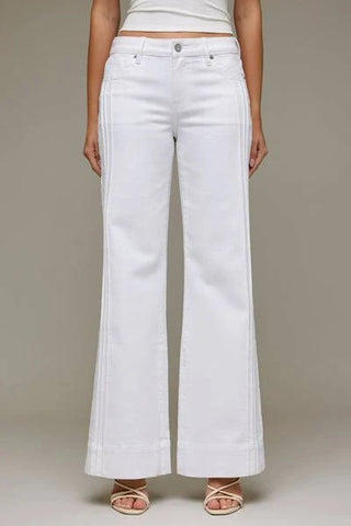 Hidden Happi Pintuck Comfort Flare Denim