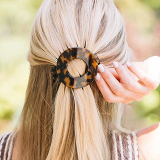 Flat Circle Hair Clip - Medium