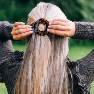 Flat Circle Hair Clip - Small