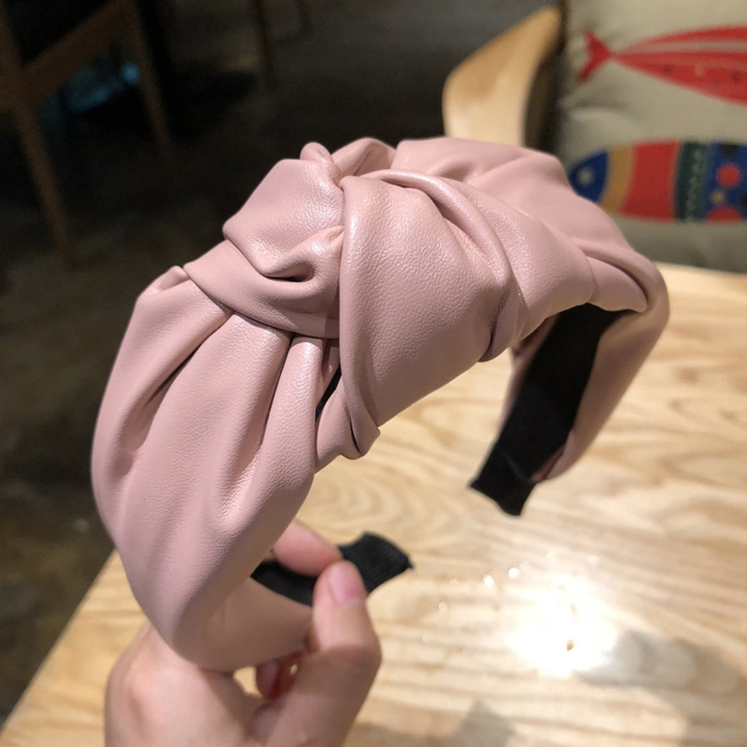 Leather Knotted Headband