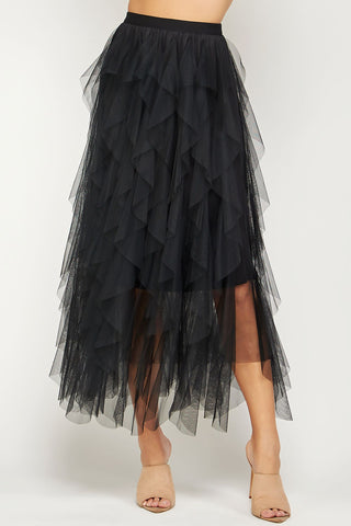Statement Of Confidence Ruffled Skirt