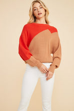 Load image into Gallery viewer, Baby It&#39;s Cold Outside Color Block Sweater
