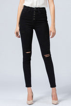 Load image into Gallery viewer, High Rise Distressed Skinny in Scar
