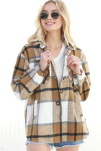 Load image into Gallery viewer, Plaid&#39;s All Folks Brushed Shacket
