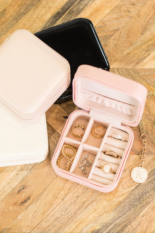 Square Mini Jewelry Travel Box Organizer