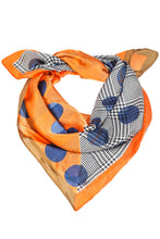 Load image into Gallery viewer, Polka Dot Double Pattern Square Scarf
