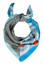 Load image into Gallery viewer, Polka Dot Double Pattern Square Scarf
