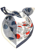 Load image into Gallery viewer, Polka Dot Double Pattern Square Scarf
