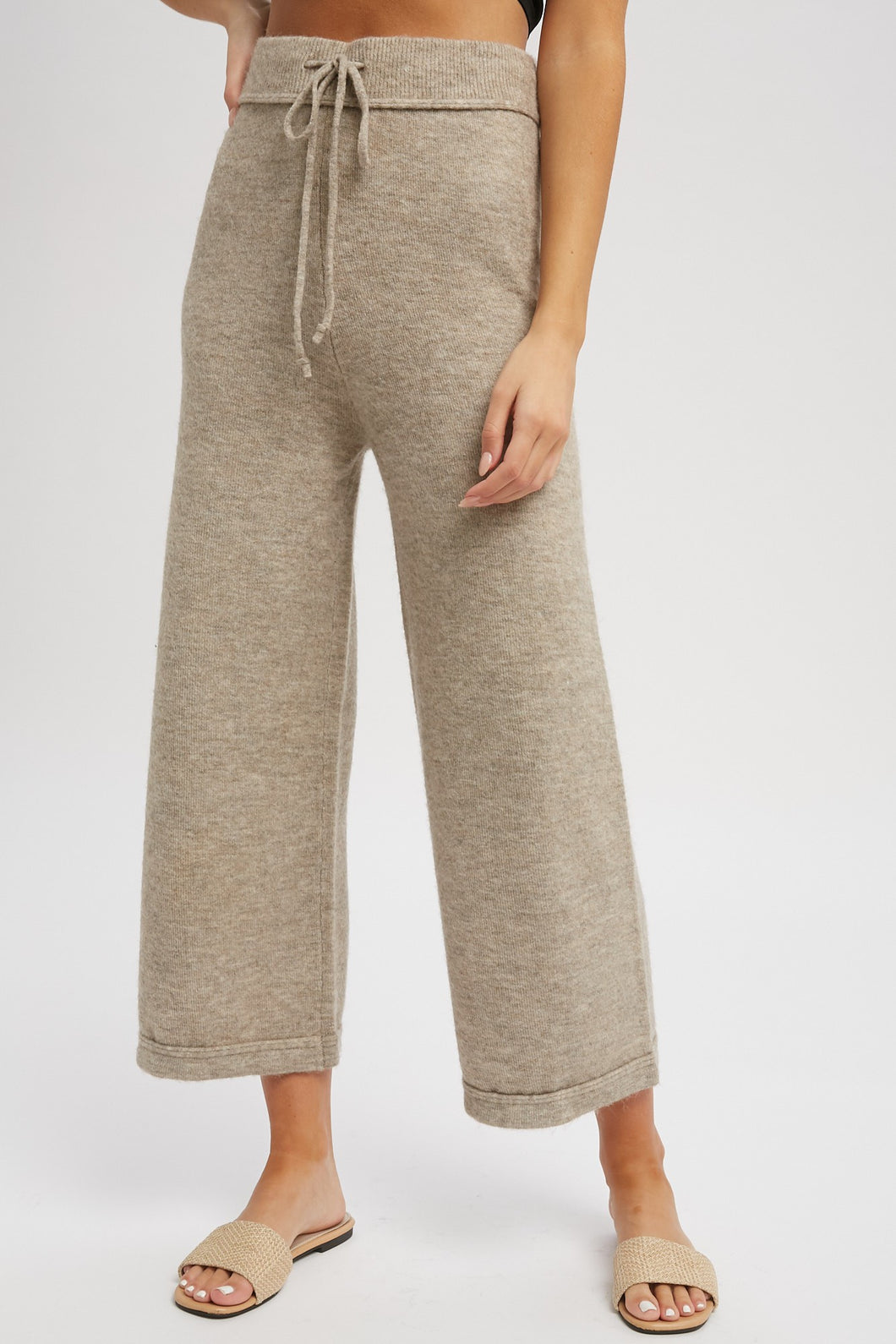 Cozy Confidence Ribbed Sweater Pants
