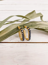 Load image into Gallery viewer, Bead Oval Hoops
