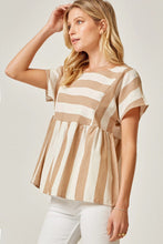Load image into Gallery viewer, Summer Stripes Babydoll Top
