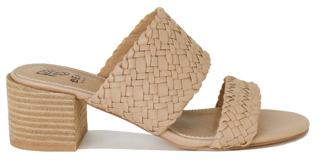 RYLEE-01 Braided Heel Chunky Sandals