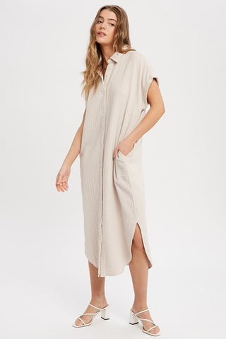 Dress My Soul Button Down Shirt Dress