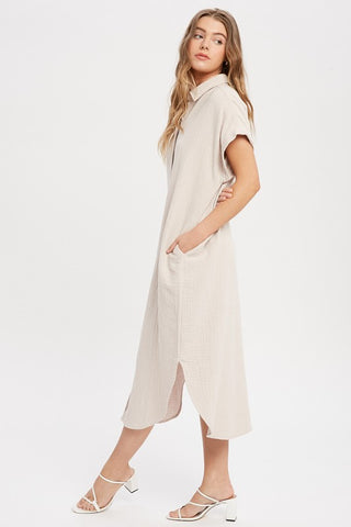 Dress My Soul Button Down Shirt Dress