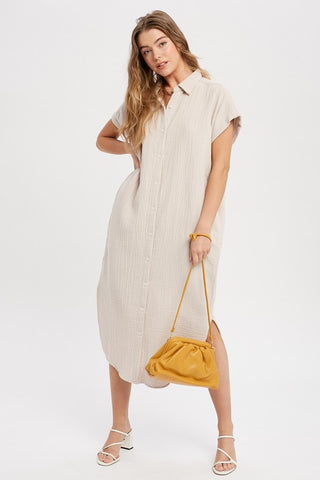 Dress My Soul Button Down Shirt Dress