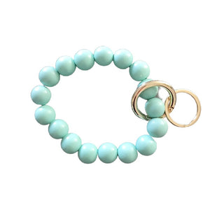 Wood Key Ring Bracelet Bangle Keychain